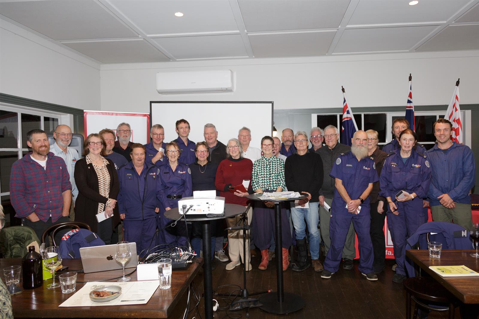 Many of the members who received service awards